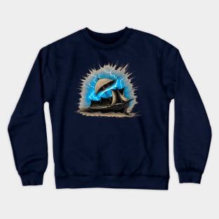 Storm in the ocean Crewneck Sweatshirt